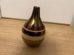 Vintage gestreepte vaas, Gebruikt, Overige kleuren, Aardewerk of Porselein, Ophalen of Verzenden