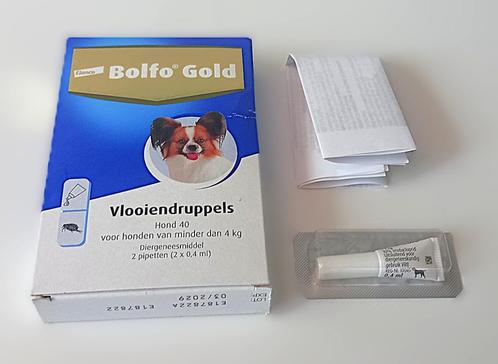 Bolfo Gold Hond 40 vlooiendruppels - voor honden tot 4 kg, Dieren en Toebehoren, Honden-accessoires, Ophalen of Verzenden