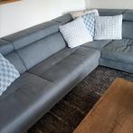 hoekbank Arizona leer, sky blue, Huis en Inrichting, Ophalen, Nieuw, Leer