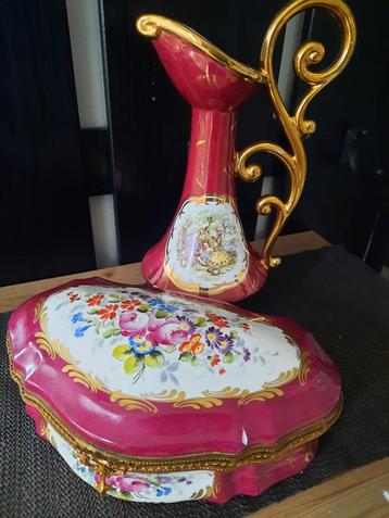 Antiek Porselein: France de Paris & Belgische Vaas beschikbaar voor biedingen
