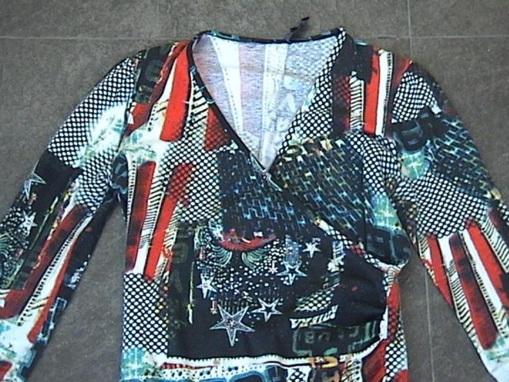 GEISHA mooi overslag shirt lange mouwen maat 164, Kinderen en Baby's, Kinderkleding | Maat 164, Zo goed als nieuw, Meisje, Shirt of Longsleeve