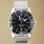 Breitling Superocean Heritage II 46 Ocean Classic Mesh Brace, Staal, Gebruikt, Staal, Breitling