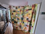 Handgemaakte katoenen patchwork sprei in zeer goede staat, Huis en Inrichting, Ophalen of Verzenden, Gebruikt, Tweepersoons, Overige typen