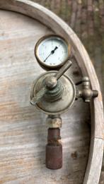 Oude drukmeter met afsluiters, Ophalen of Verzenden