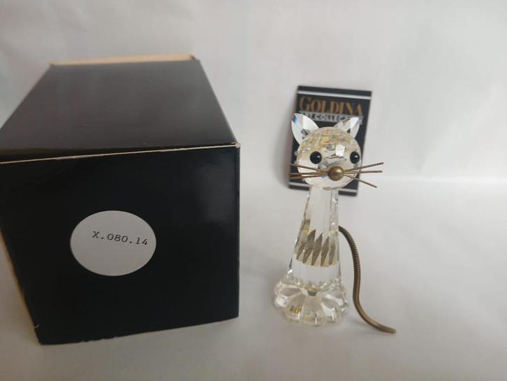 Goldina Art Collection kristallen kat, Antiek en Kunst, Curiosa en Brocante, Ophalen of Verzenden