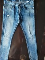 ZGAN DENHAM BOLT SKINNY FIT STRETCH DESTROY JEANS SIZE 33/32, Ophalen of Verzenden, Zo goed als nieuw, Blauw, W33 - W34 (confectie 48/50)