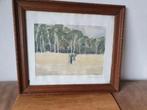 aquarel G. Schut Putten Rogge Zichten door Reinout Dijkhuis, Antiek en Kunst, Ophalen