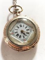 Prachtige antieke goed lopend dames zakhorloge., Verzenden, Zilver, Overige merken