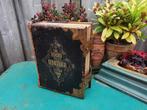 Antieke bijbel holy bible +-1890 25-35cm slot verguld Miekje, Ophalen of Verzenden
