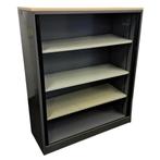 Ahrend Roldeurkast Antraciet Zwart Ahorn B-Keus, Huis en Inrichting, Kasten | Roldeurkasten en Archiefkasten, Gebruikt, 100 tot 150 cm