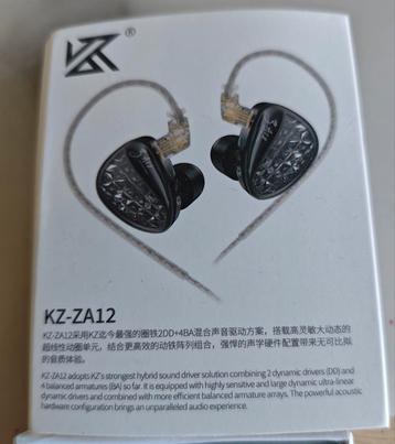 KZ -ZA12  2DD+4BA   hybride in-ear koptelefoon beschikbaar voor biedingen