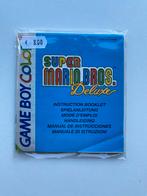Nintendo Gameboy Color Manual Super Mario Bros Deluxe, Spelcomputers en Games, Games | Nintendo Game Boy, Gebruikt, 1 speler, Ophalen of Verzenden