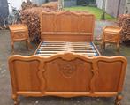 Brocante queen anne twee persoons bed met nachtkastjes
Nr3, Ophalen, Gebruikt, Tweepersoons, 140 cm