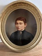 Mooi ovaal schilderij, Antiek en Kunst, Kunst | Schilderijen | Klassiek, Ophalen