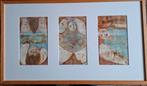 Drieluik.  VOLUPTUOUS Ladies. Karin Templin-Glees? 79/64 cm., Antiek en Kunst, Ophalen
