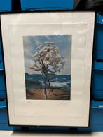 Litho Dali, the Ship gesigneerd, genummerd, Antiek en Kunst, Ophalen of Verzenden