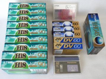Video Hi8 tapes, MiniDV tapes, VHS-C tape.  9,90 euro beschikbaar voor biedingen