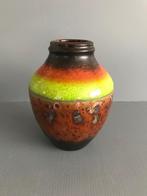 Fat Lava vaas met meerdere kleuren, Ophalen of Verzenden, Gebruikt, Aardewerk of Porselein, Minder dan 50 cm