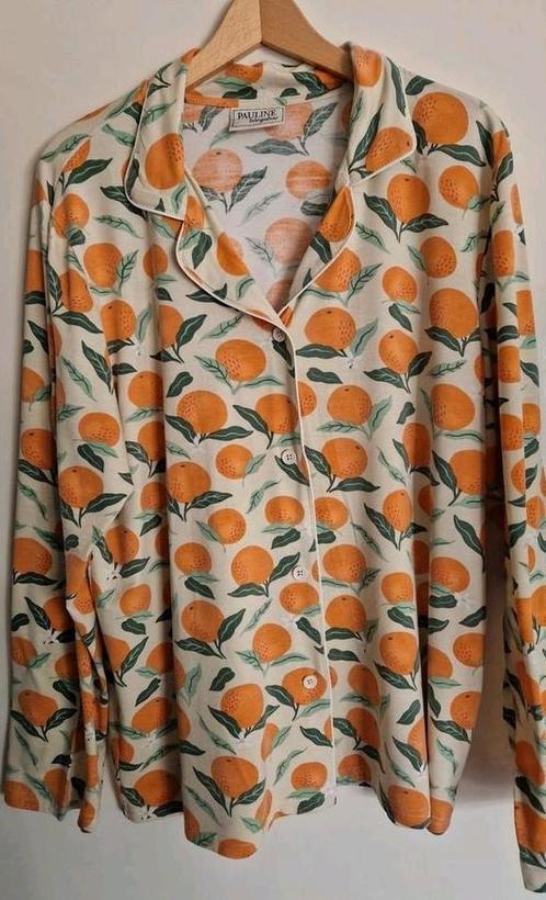 BLOUSE SINASAPPELPRINT MT L/XL PAULINE WINGELAAR, Kleding | Dames, Blouses en Tunieken, Zo goed als nieuw, Maat 46/48 (XL) of groter