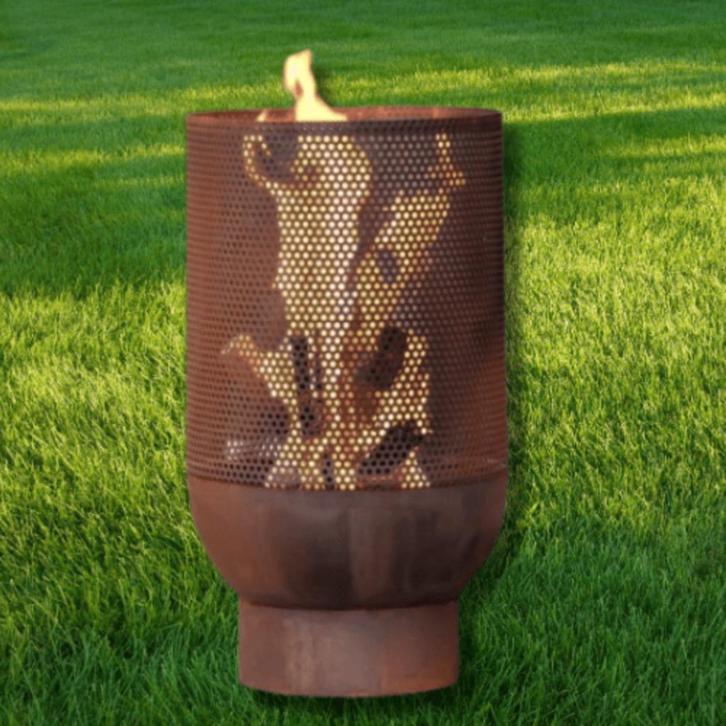 Vuurkorf Koele Cortenstaal of Zwart / Vuurschaal, Tuin en Terras, Vuurkorven, Nieuw, Vuurkorf, Ophalen of Verzenden