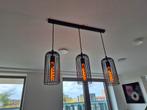 Moderne hanglamp met 3 verstelbare kooien, Ophalen, Zo goed als nieuw, Metaal, Minder dan 50 cm