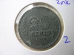 Kwartje 1941 zink (nr 2), Ophalen of Verzenden, Koningin Wilhelmina, 25 cent, Losse munt