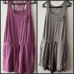 Korte jumpsuit met kant - S - Lila & grijs - ps €3.50, Ophalen of Verzenden, Nieuw, Grijs