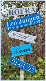 Geboortebord Wegwijzer voor Jongen. 1m80 hoog, Kinderen en Baby's, Kraamcadeaus en Geboorteborden, Ophalen of Verzenden, Nieuw