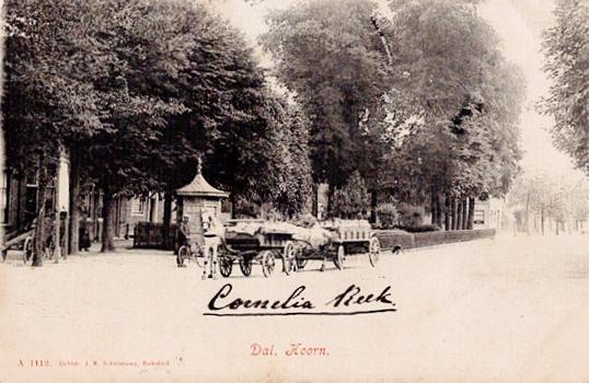 Hoorn, N.H.  D a l   verstuurd door Cornelia Reek, Verzamelen, Ansichtkaarten | Nederland, Gelopen, Noord-Holland, Voor 1920, Ophalen of Verzenden