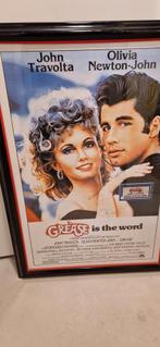 Originele Grease poster met handtekeningen, Zo goed als nieuw, Film en Tv, Ophalen