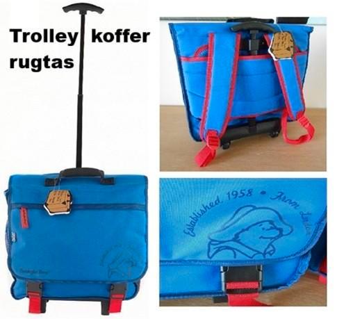 Beertje Paddington rugtas en trolleykoffer, Sieraden, Tassen en Uiterlijk, Koffers, Nieuw, Overige materialen, Minder dan 50 cm