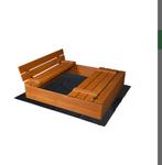 Houten Zandbak met Zitje, Ophalen, Gebruikt