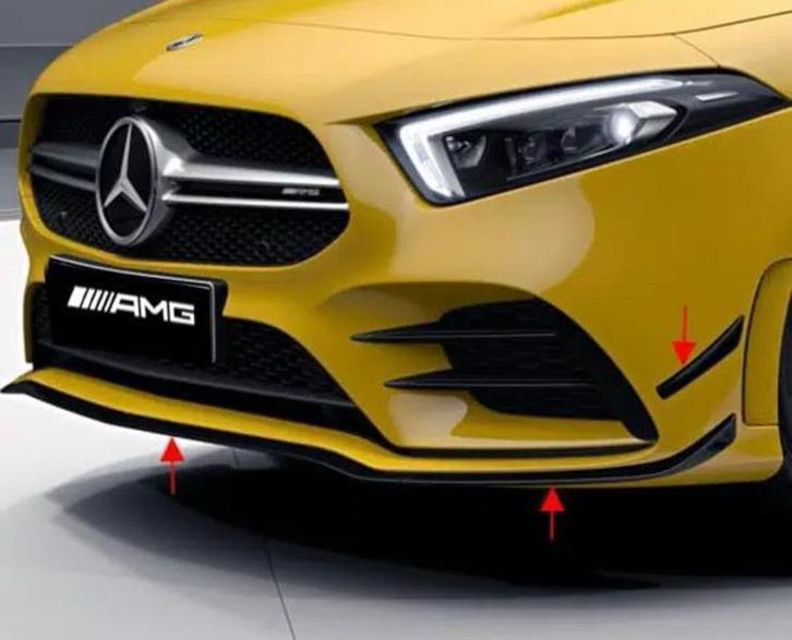 Mercedes AMG A Klasse w177 voorstrip bumper splitter +achter, Auto diversen, Tuning en Styling, Ophalen of Verzenden