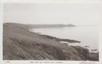P822 oude ansichtkaart cornwall klif z/w Engeland, Ophalen of Verzenden, 1940 tot 1960, Gelopen, Engeland