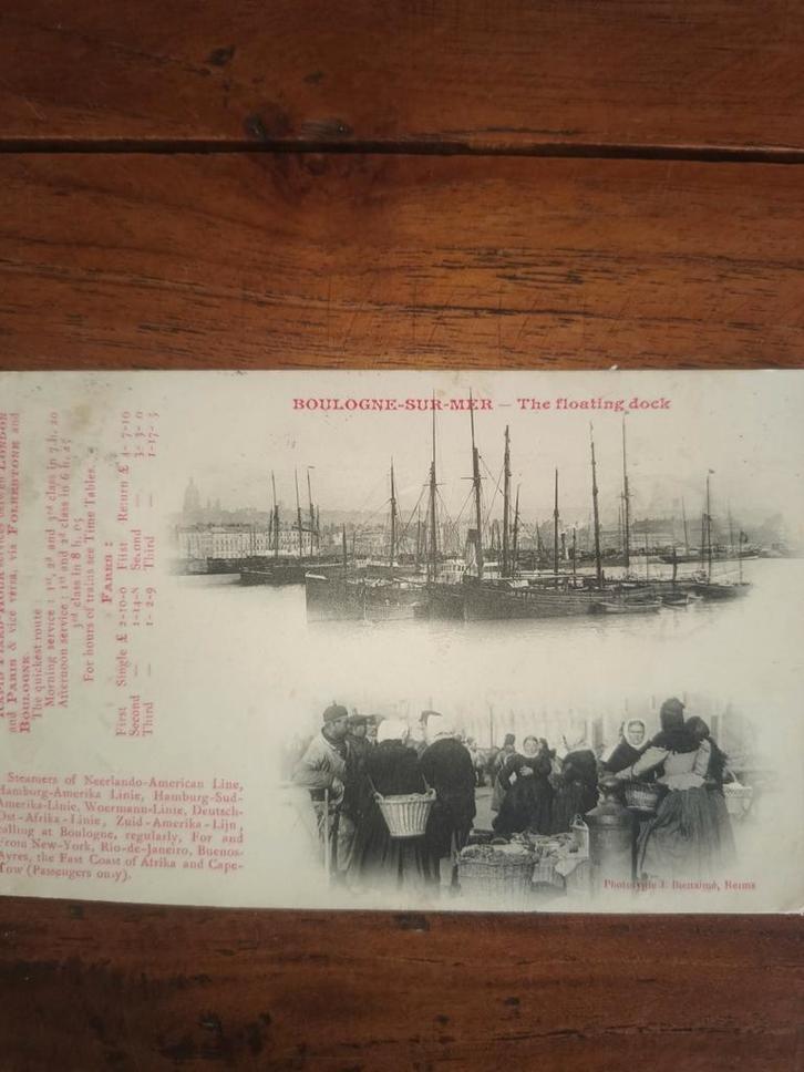 Oude Ansichtkaart Boulogne-Sur-Mer, Verzamelen, Ansichtkaarten | Nederland, Gelopen, Voor 1920, Ophalen of Verzenden