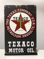 Texaco Motor Oil metalen reclamebord (Old Look), Reclamebord, Nieuw, Ophalen of Verzenden, Pand50