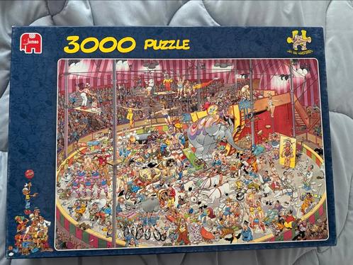 Jan van Haasteren ‘HET CIRCUS’ 3000 stukjes, Hobby en Vrije tijd, Denksport en Puzzels, Zo goed als nieuw, Legpuzzel, Meer dan 1500 stukjes
