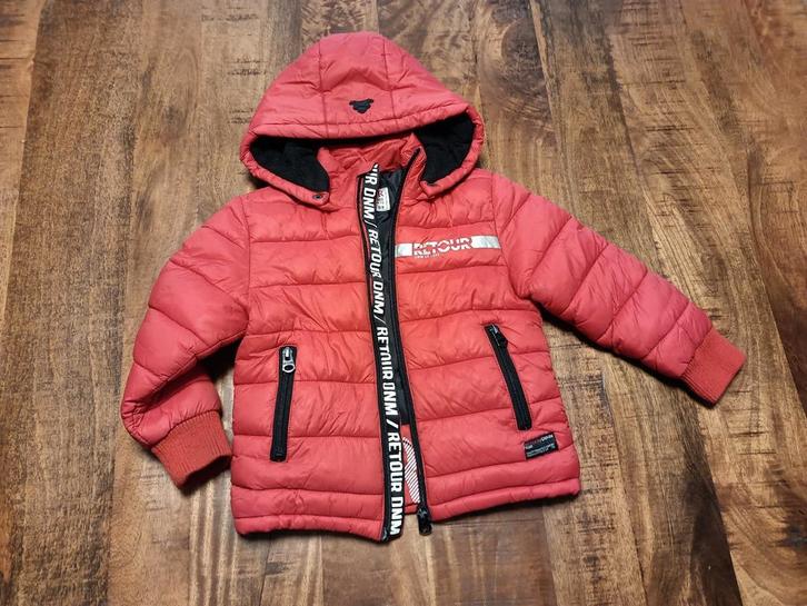 Kinder jongens winterjas van retour maat 98, Kinderen en Baby's, Kinderkleding | Maat 98, Zo goed als nieuw, Jongen of Meisje