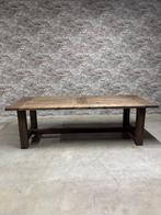 Massief eiken kloostertafel nr.904, Huis en Inrichting, Tafels | Eettafels, 100 tot 150 cm, Eikenhout, Ophalen of Verzenden, Vijf personen of meer