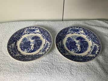 Old England Cambridge borden blauw / wit vintage Sphinx  beschikbaar voor biedingen