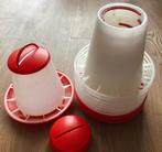 Voersilo met deksel voor 1 kilo voor kippen, Dieren en Toebehoren, Pluimvee | Toebehoren, Ophalen of Verzenden, Gebruikt, Drinken en Voederen