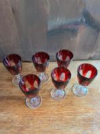 6 Cristal D'Arques Luminarc Ruby Red Borrel- Of Shotglaasjes, Ophalen of Verzenden