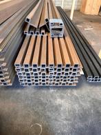 Partij rhombus gevelbekleding Teak / Composiet rabatdelen, Doe-het-zelf en Verbouw, Hout en Planken, Ophalen, Gebruikt, 25 tot 50 mm