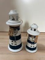 Riverdale vuurtoren / lighthouse windlichten, Nieuw, Minder dan 25 cm, Ophalen of Verzenden, Wit