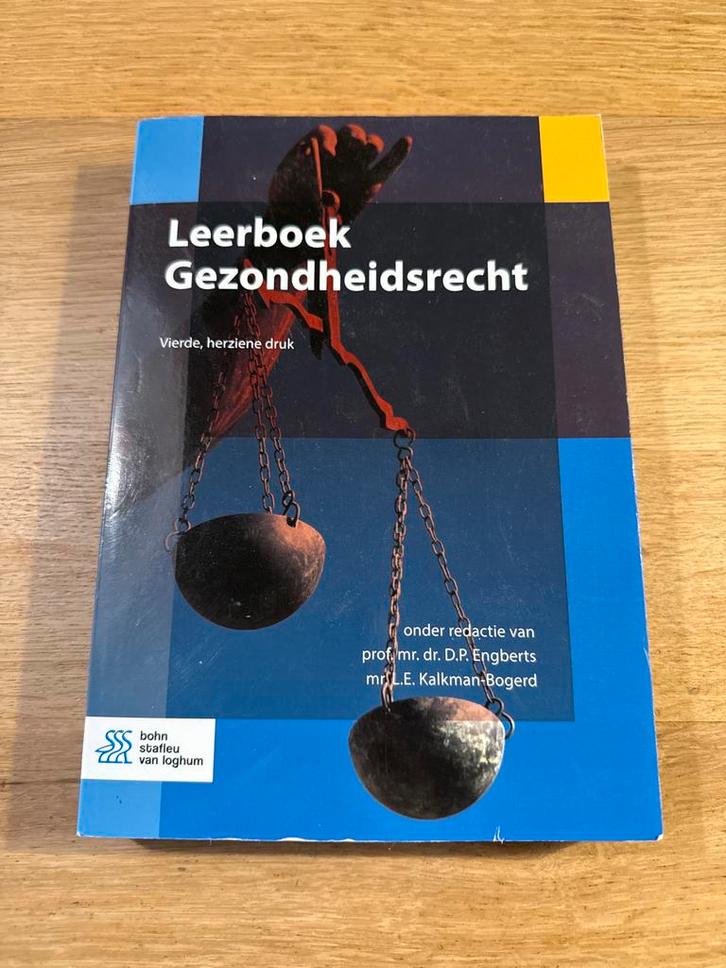 Gezondheidsrecht - Engberts, 4e druk, Boeken, Studieboeken en Cursussen, Gelezen, WO, Gamma, Ophalen of Verzenden