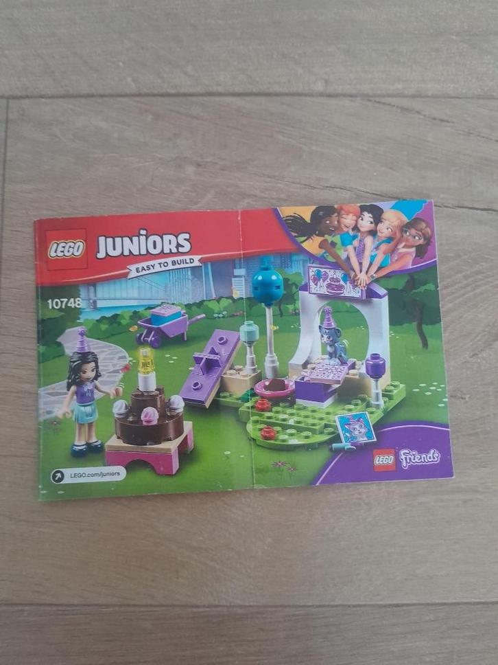 Lego Friends Junior 10748; Emma's Huisdierenfeestje, Kinderen en Baby's, Speelgoed | Duplo en Lego, Zo goed als nieuw, Lego, Complete set