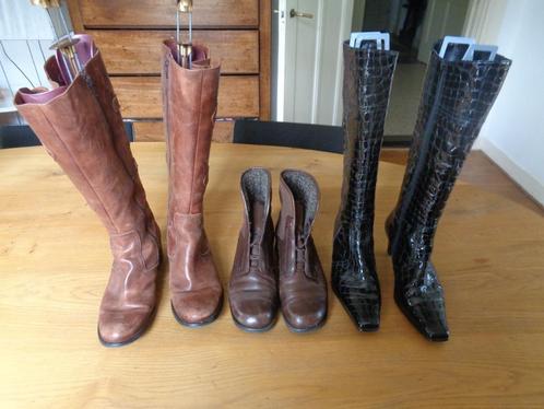 GABOR leren /lak laarzen: mt 39(6) 40,, Kleding | Dames, Schoenen, Nieuw, Hoge laarzen, Zwart, Ophalen of Verzenden