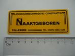 sticker oud Tollebeek landbouw machine Naaktgeboren traktor, Verzenden, Zo goed als nieuw, Bedrijf of Vereniging