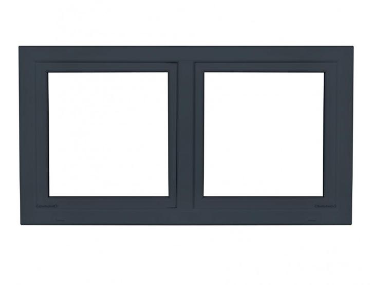 Kunststof draaikiep draaikiep kozijn b150 x h110 RAL 7016, Doe-het-zelf en Verbouw, Kozijnen en Schuifpuien, Nieuw, Raamkozijn