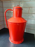Vintage rood emaille water kan / melk bus., Antiek en Kunst, Antiek | Emaille, Ophalen of Verzenden